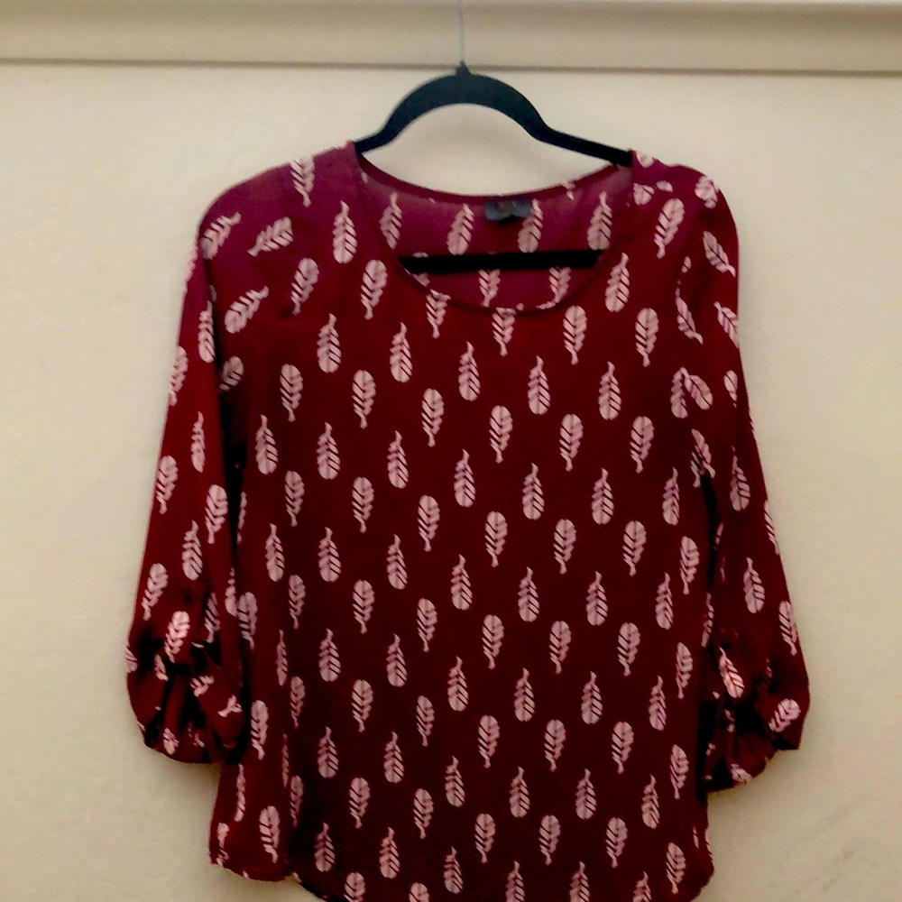 Patterned Blouse - Great for office!